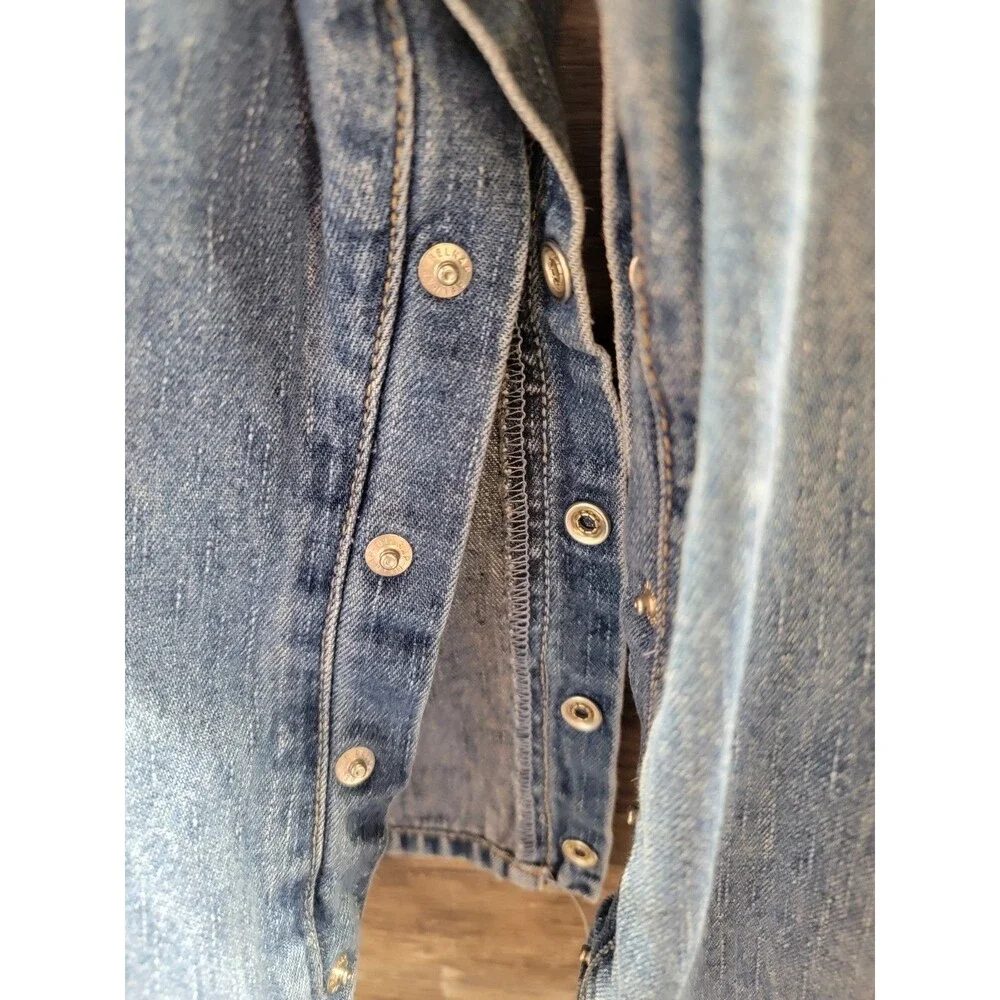 Vintage 90s Old Navy Girls Medium Wash Denim Jean Carpenter Overalls sz 18-24 Mo